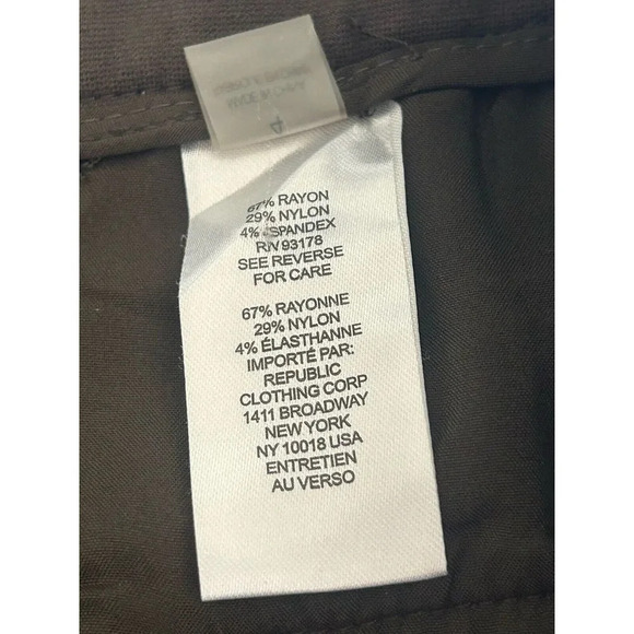 tahari womens pants green size 4 zipper on the side flat front - Picture 11 of 12